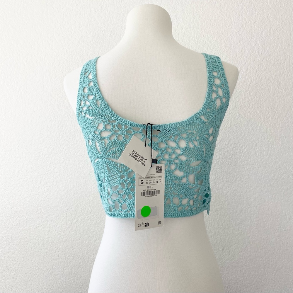 ZARA Crochet Lace Top - Picture 2 of 5